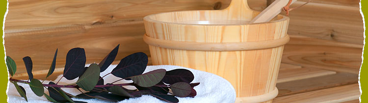 Saunalandschaft im Ferienpark An der Metow